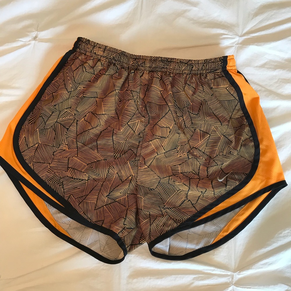 Nike DriFit Orange Patterned Short